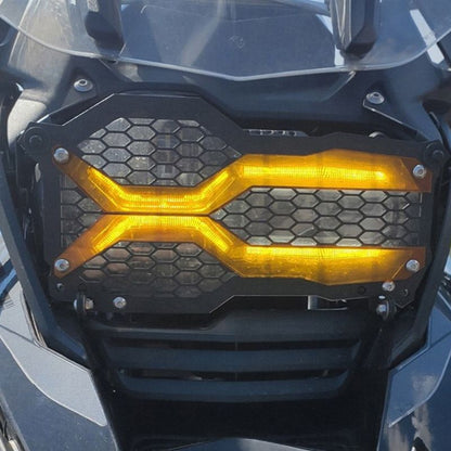 BMW R1200/R1250 GS/Adventure 3 Piece Headlight Guard - Orange