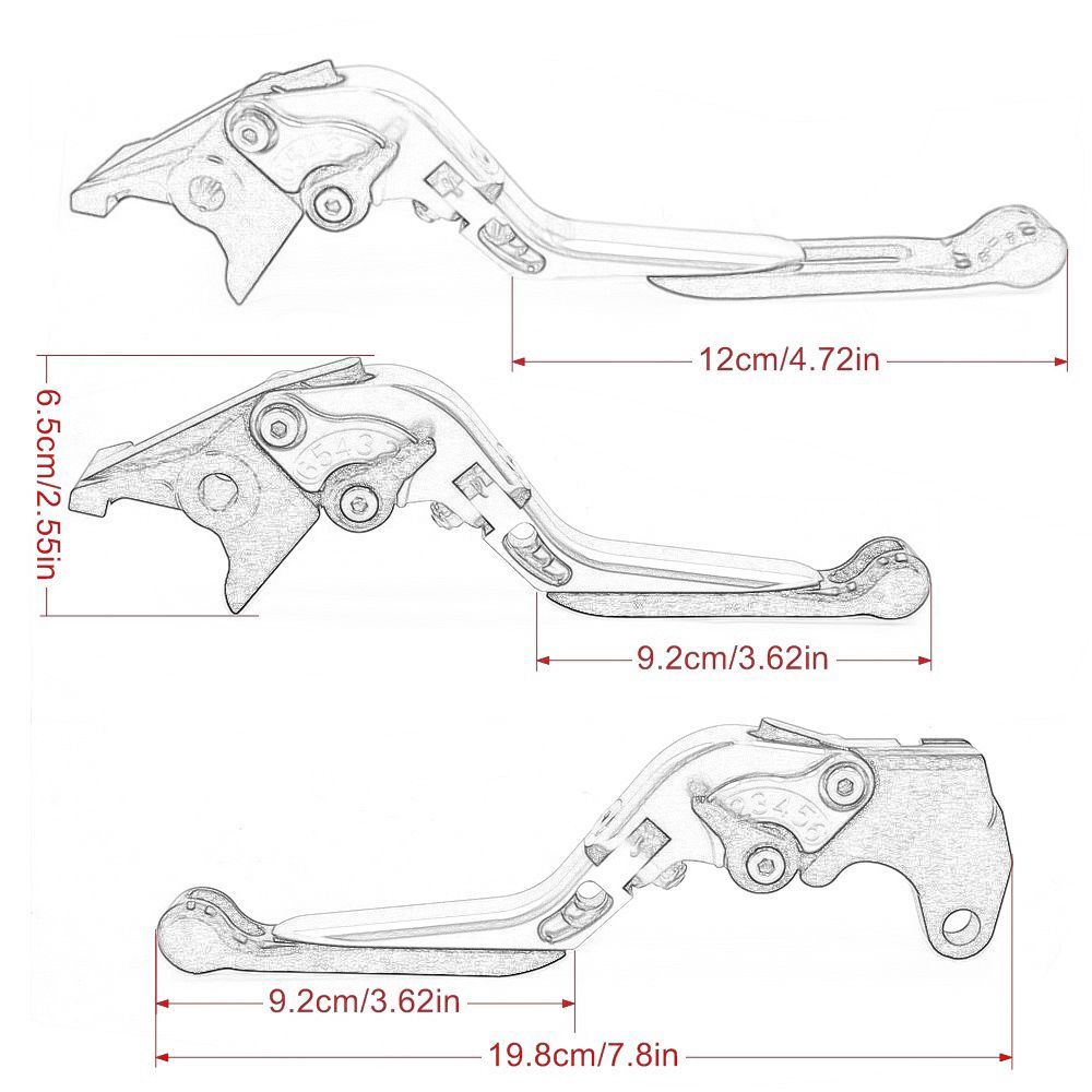 BMW R1250GS/A Foldable Levers Set
