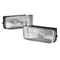 Aftermarket Fog Lights for M3 Style Front Bumper Compatible with BMW E36 - Transparent