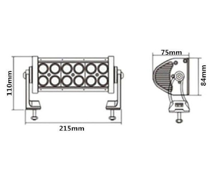 7" 36W LED Light Bar