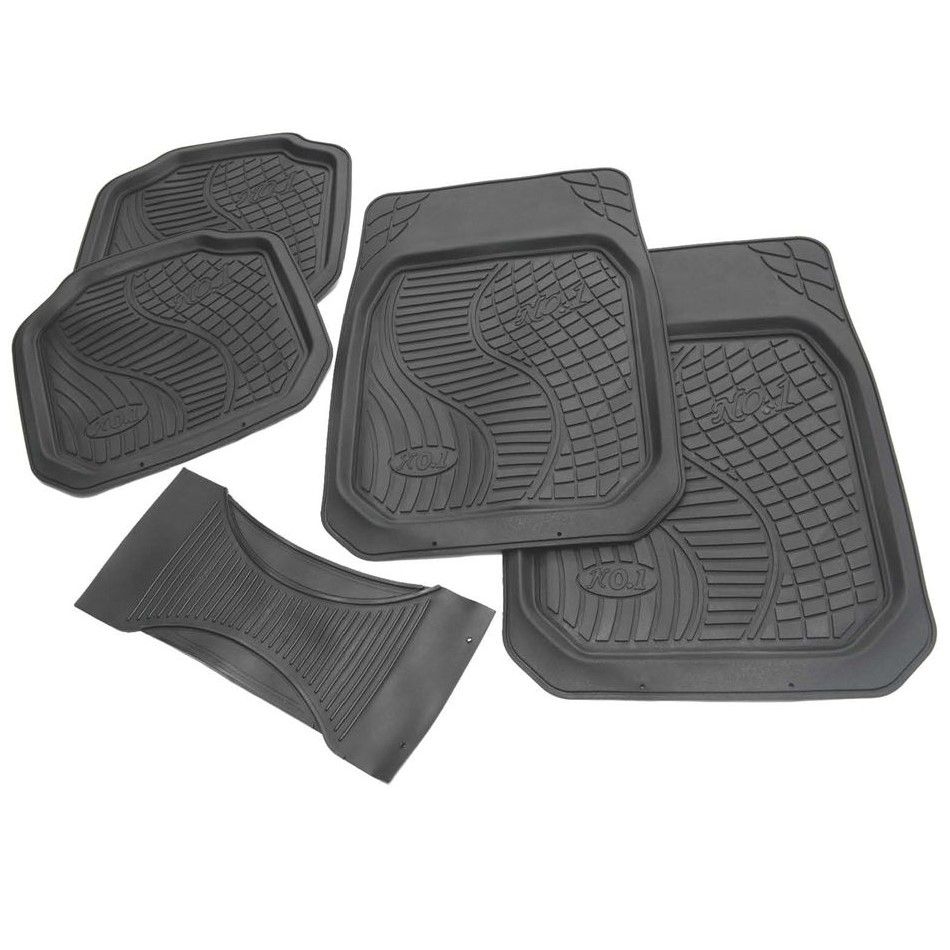 Universal Rubber Car Mats - Set of 5