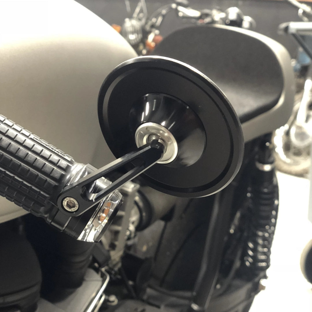 Handlebar/Bar End Round Mirror Set (22mm)