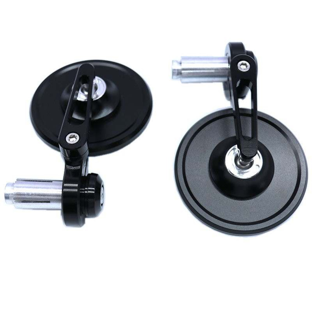 Handlebar/Bar End Round Mirror Set (22mm)