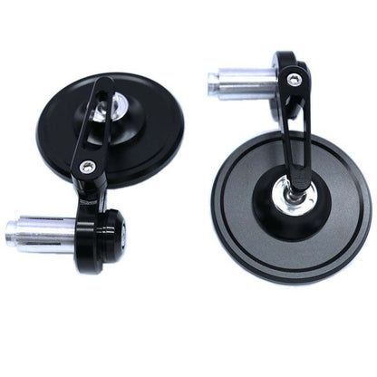 Handlebar/Bar End Round Mirror Set (22mm)