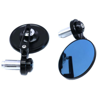 Handlebar/Bar End Round Mirror Set (22mm)