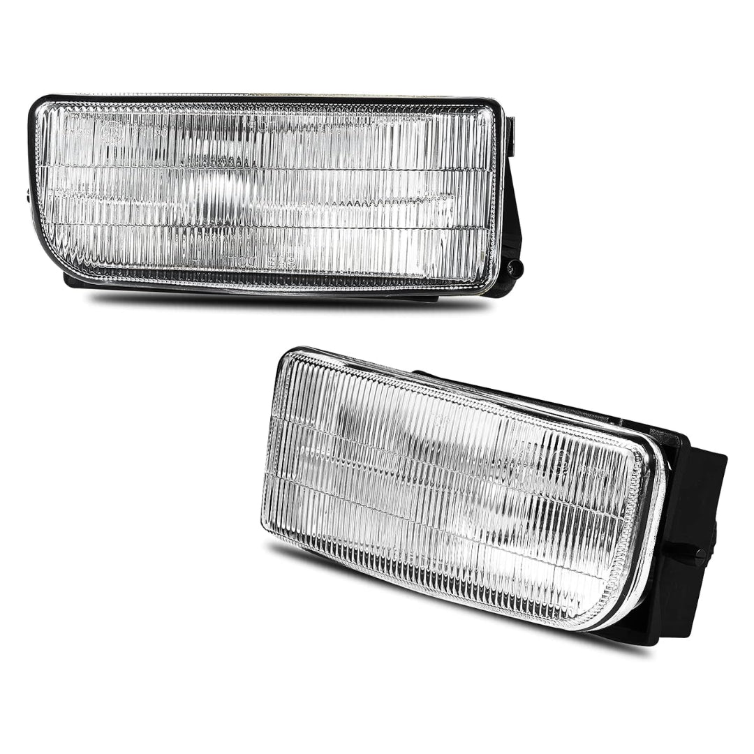 Aftermarket Fog Lights for M3 Style Front Bumper Compatible with BMW E36 - Transparent