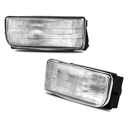 Aftermarket Fog Lights for M3 Style Front Bumper Compatible with BMW E36 - Transparent