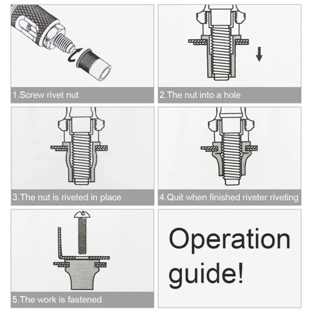 Hand Rivet Tool/ Rivnut & Nut Insert Tool Set (BT-605)