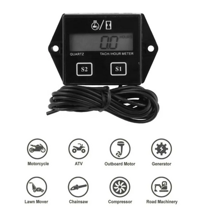 MC Hour Meter Gauge with Digital LCD Display