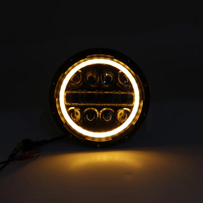 Auto 7-inch LED/ DRL Headlight with Indicator Set (80W)