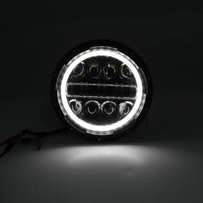 Auto 7-inch LED/ DRL Headlight with Indicator Set (80W)