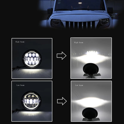 Auto 7-inch LED/ DRL Headlight with Indicator Set (80W)