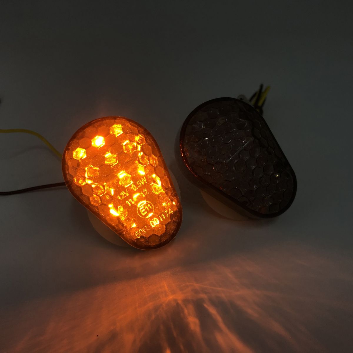 Universal Flush LED Semaphore Indicators (Smoke)
