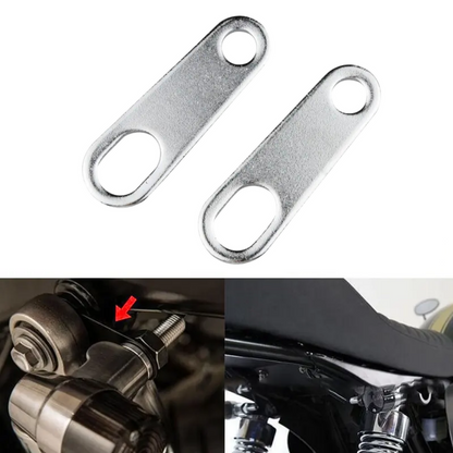 Motorcycle Indicator Bracket Set (Silver)