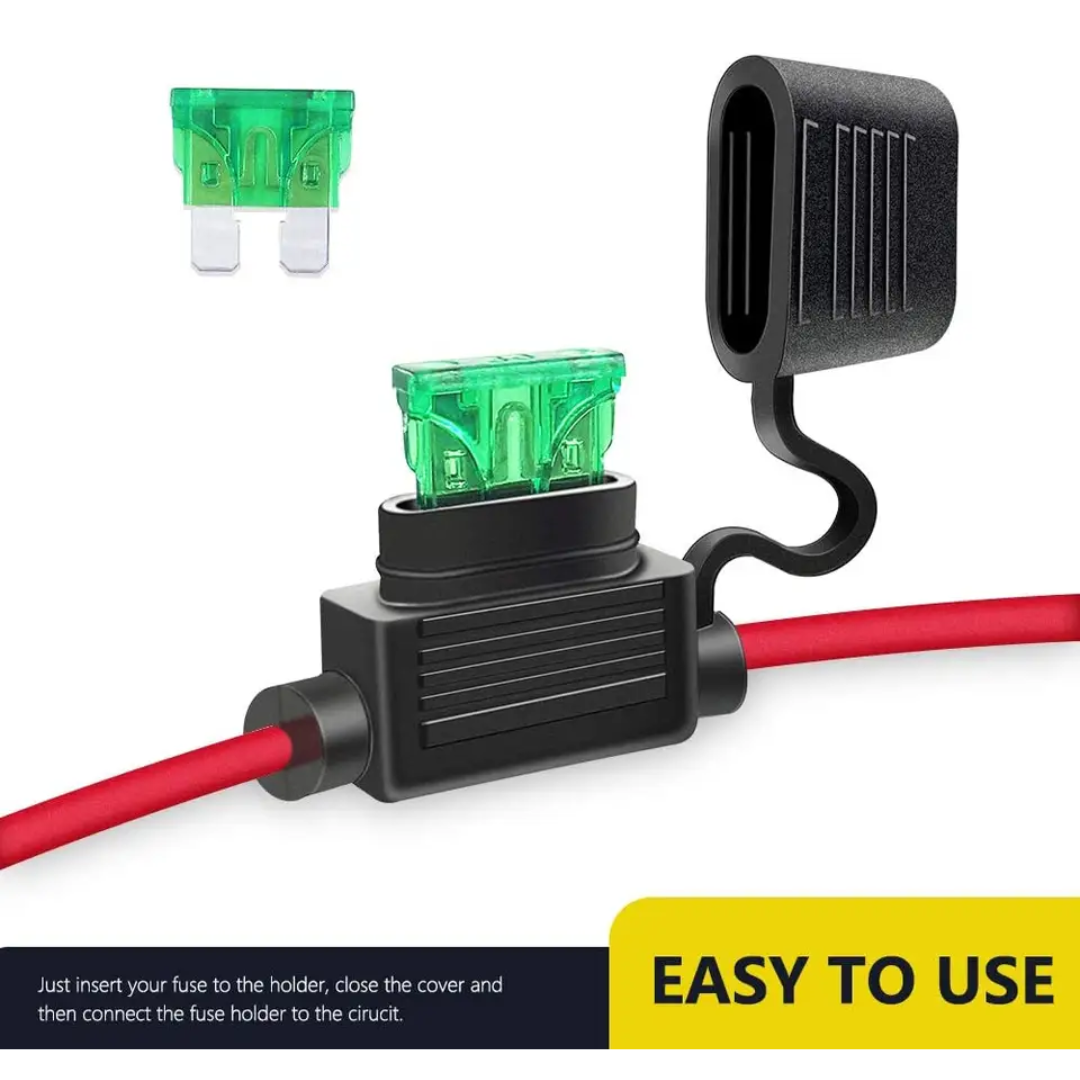 Inline Blade Fuse Holder 12AWG (2-Piece)