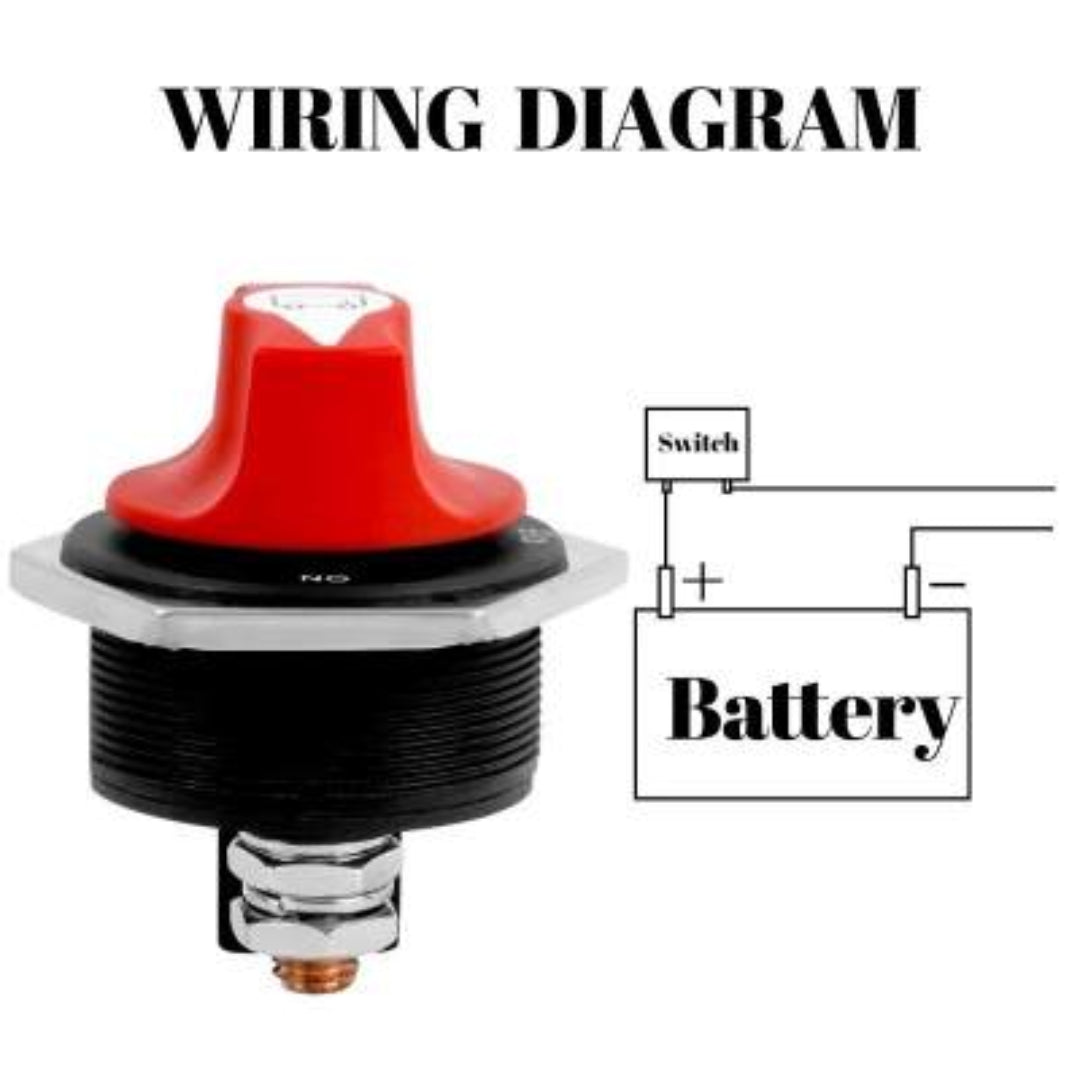 Cut-Off Battery Isolator Kill/ Disconnect Switch (100A)