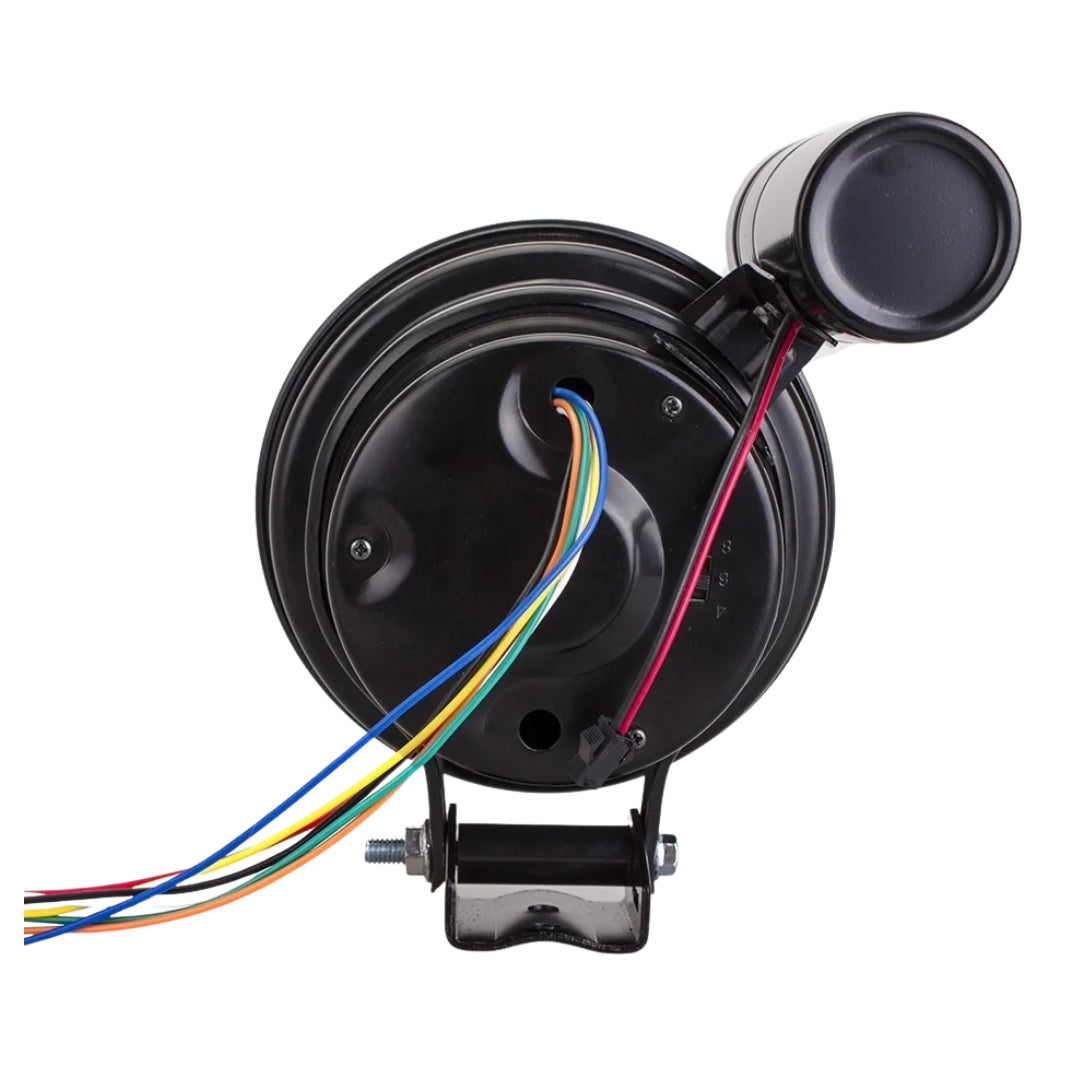 Auto 4-in-1 Tachometer: RPM/ Water/ Oil Temp / Oil Pressure (5-inch)