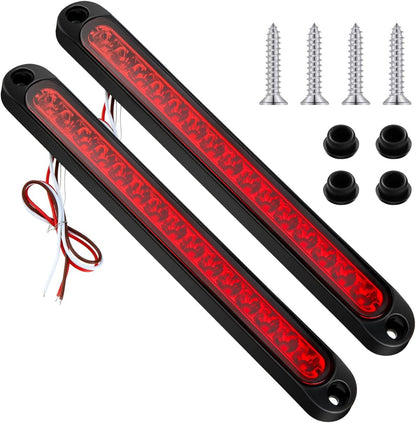 10In 15 LED Trailer Tail Light Bar Stop Turn Assembly Third Brake Strip