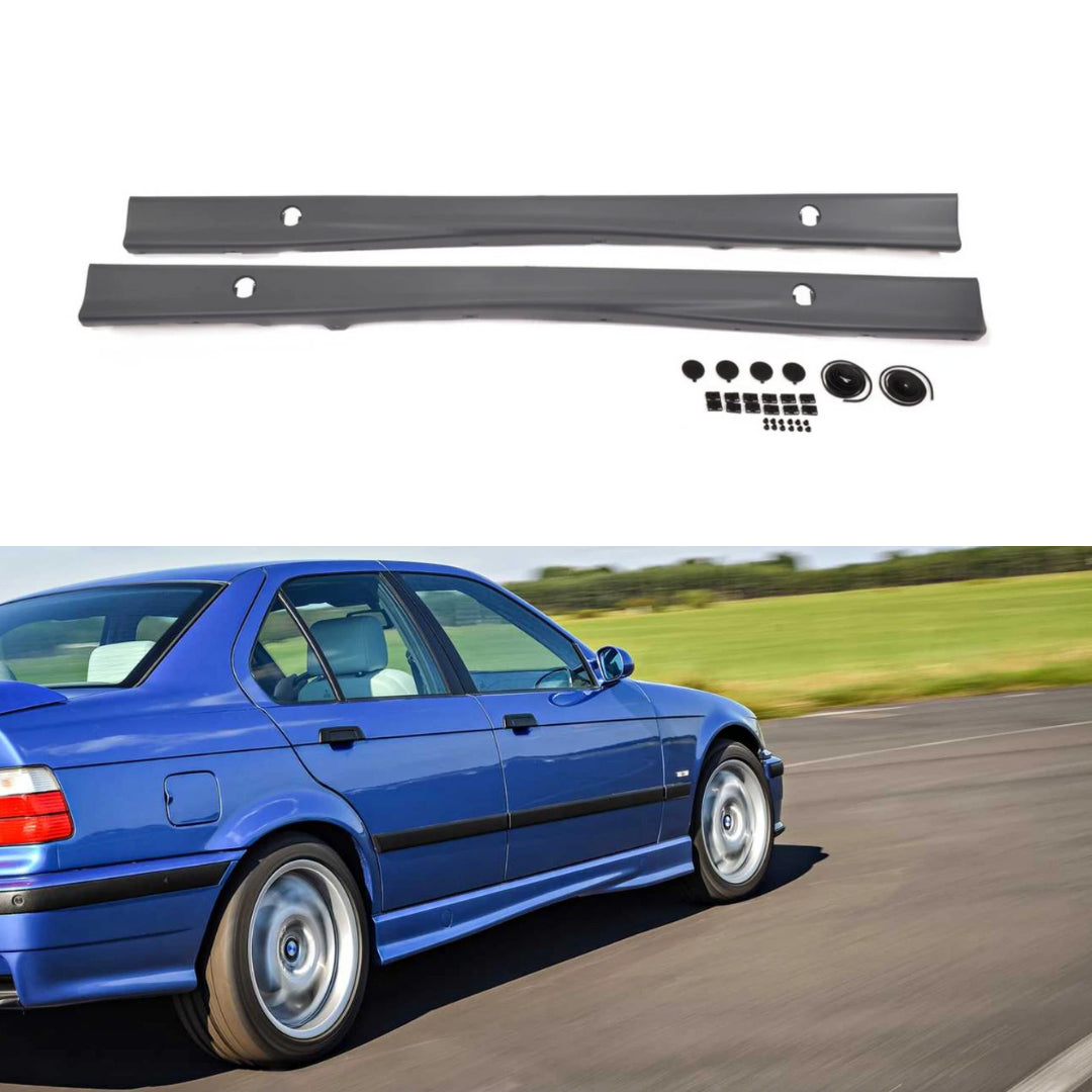 Aftermarket M3 Style Side Skirt Set Compatible with BMW E36