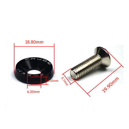 Aftermarket JDM Styling M6 Bolt & Washer kit (10-Piece)