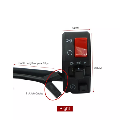 Motorcycle Handlebar Control Switch #2 (Set)