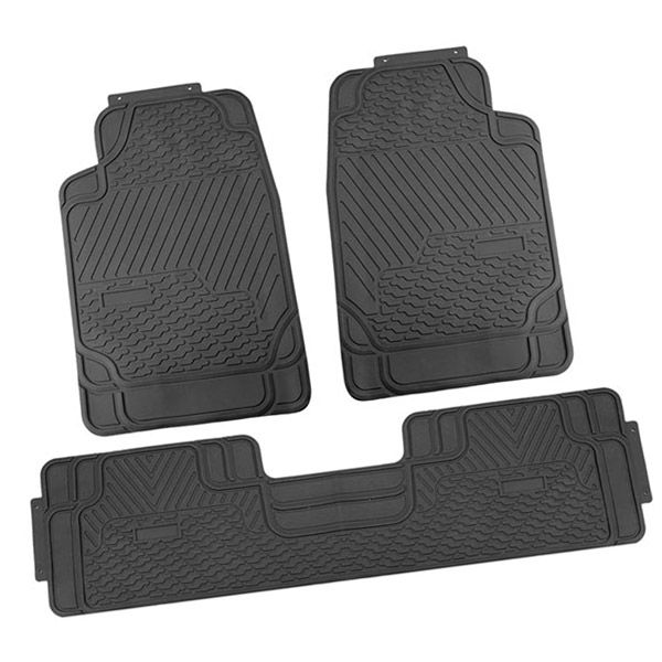 Elite Guard Black 3-Piece PVC Car Mat Set