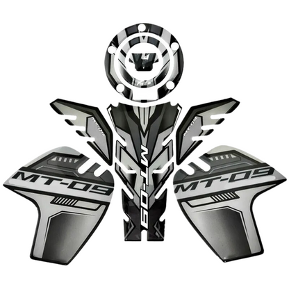 Tank/Knee & Fuel Cap Pads Set Compatible with Yamaha MT-09 (2014-2020)