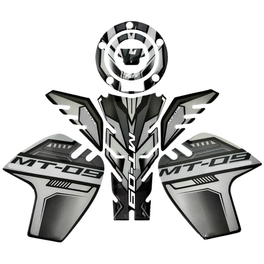 Tank/Knee & Fuel Cap Pads Set Compatible with Yamaha MT-09 (2014-2020)