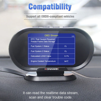 KW206 Auto Onboard Computer Gauge and OBII Engine Scanner