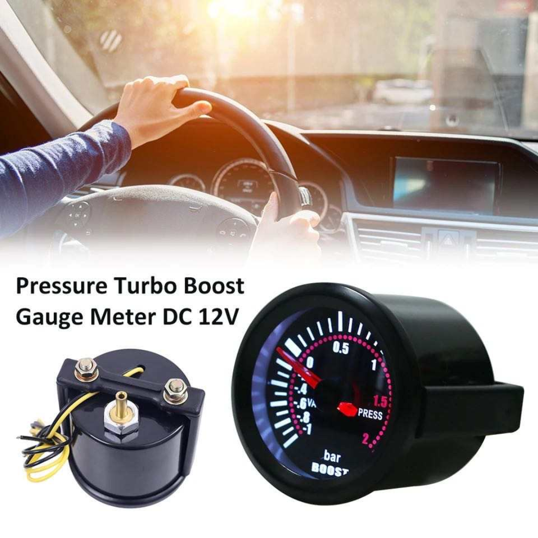 Automotive Bar Boost Gauge - Black (52mm)