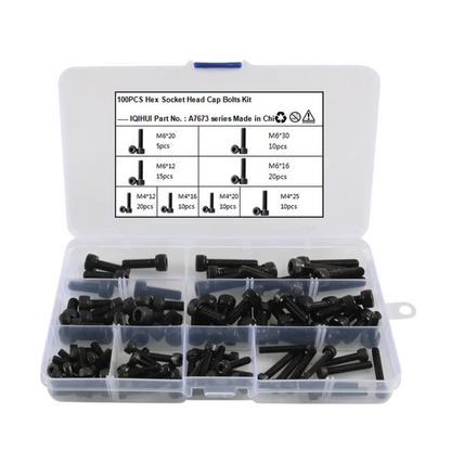 Allen Key Bolt Set M4/ M6 (100-Piece)