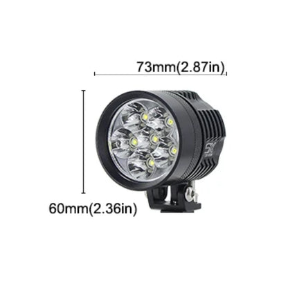 Motorcycle Spotlights with Yellow Lens Set (L9X)