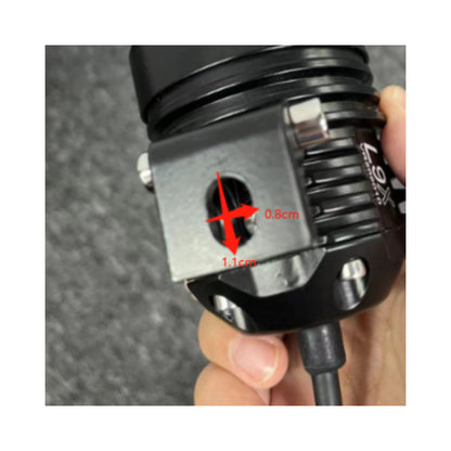 Motorcycle Spotlights with Yellow Lens Set (L9X)