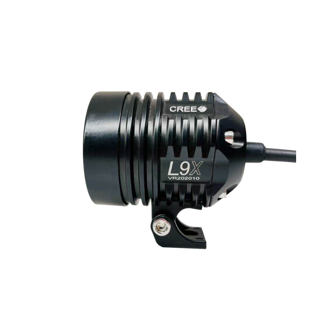 Motorcycle Spotlights with Yellow Lens Set (L9X)