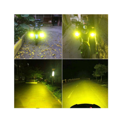 Motorcycle Spotlights with Yellow Lens Set (L9X)