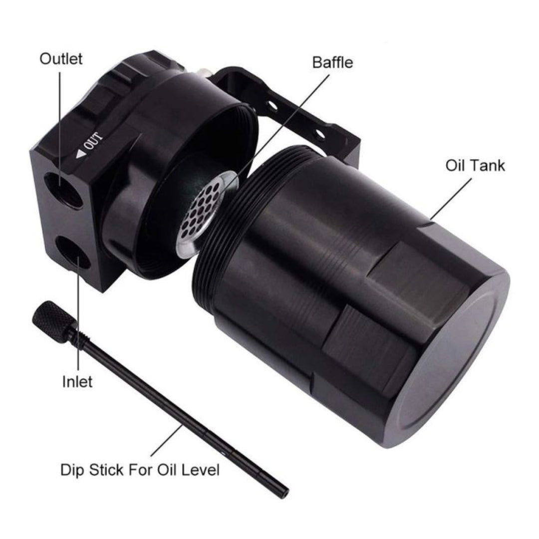 Automotive Oil Catch Can with Filter (300ml)