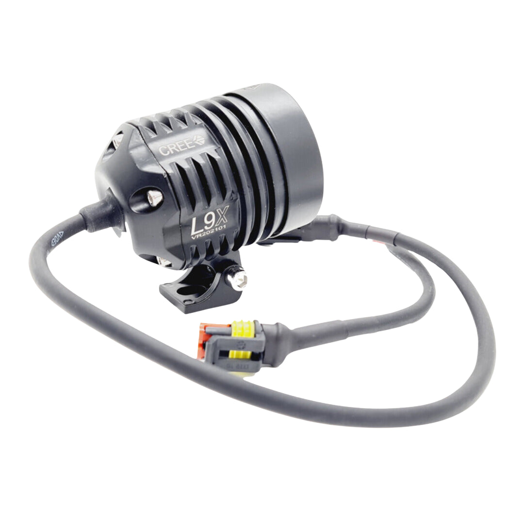 Motorcycle Spotlights with Yellow Lens Set (L9X)