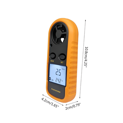 Lightweight Handheld Digital Wind Speed Meter Anemometer With LCD Backlight