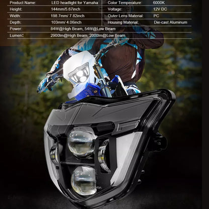 LED Replacement Headlight: Yamaha WR250F / WR450F (2013-)