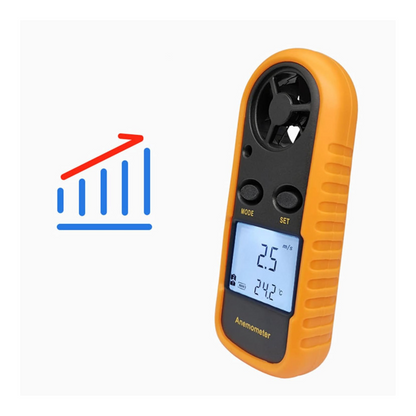Lightweight Handheld Digital Wind Speed Meter Anemometer With LCD Backlight