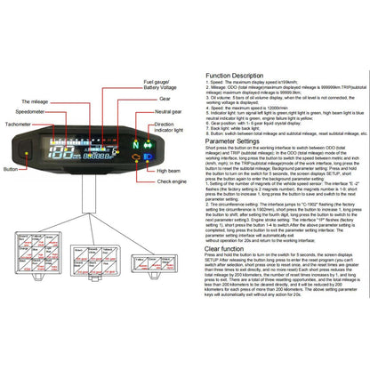 LCD Motorcycle Speedometer (#1)