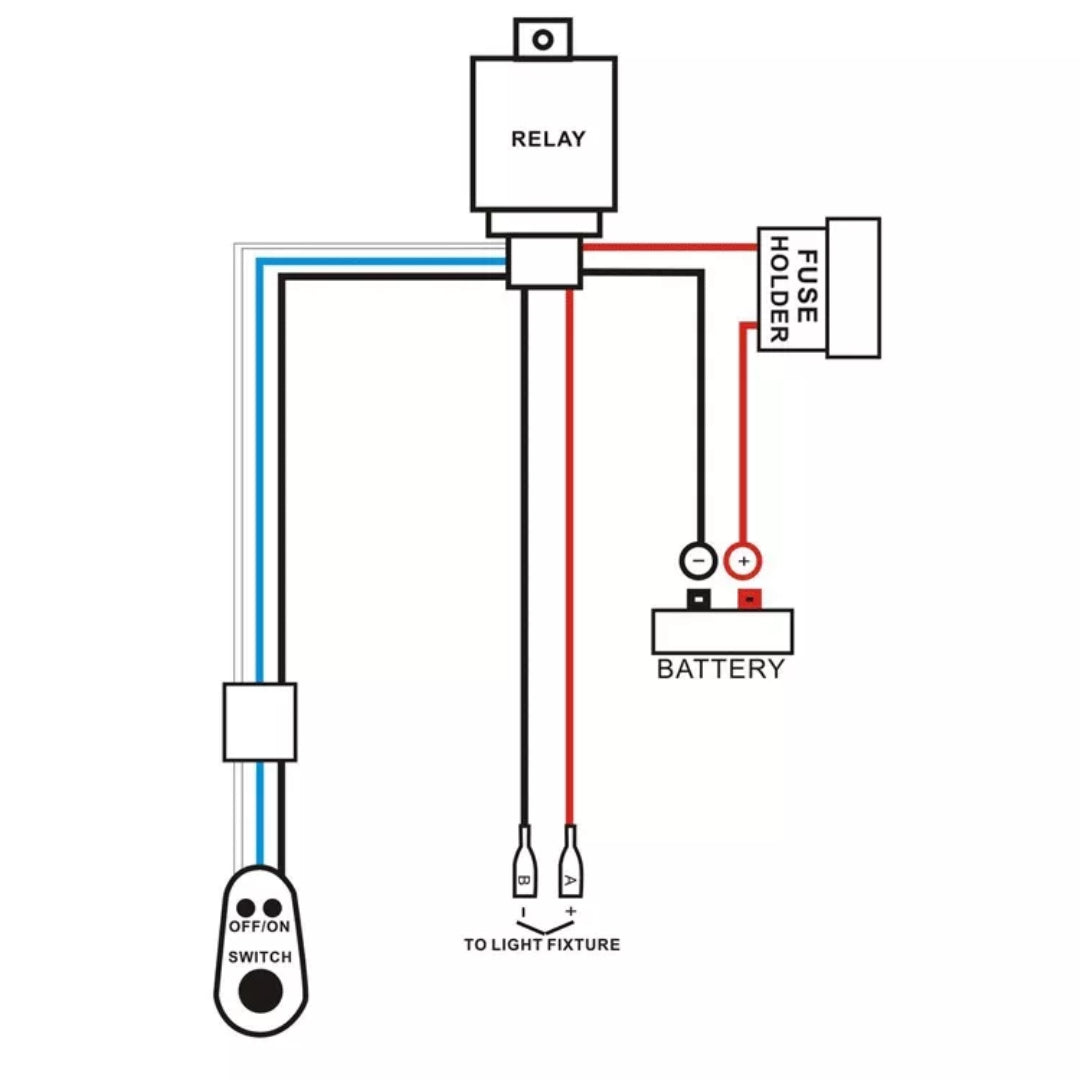 Spotlight/LED Bar Wiring Harness & Remote - 12v
