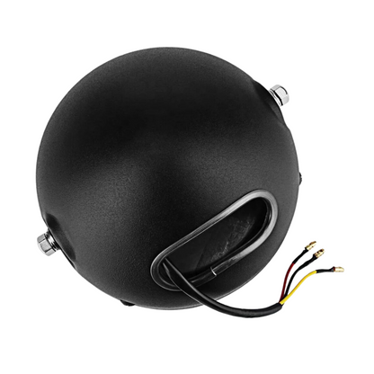 LED Round Headlight & Bracket Set: 6.5"