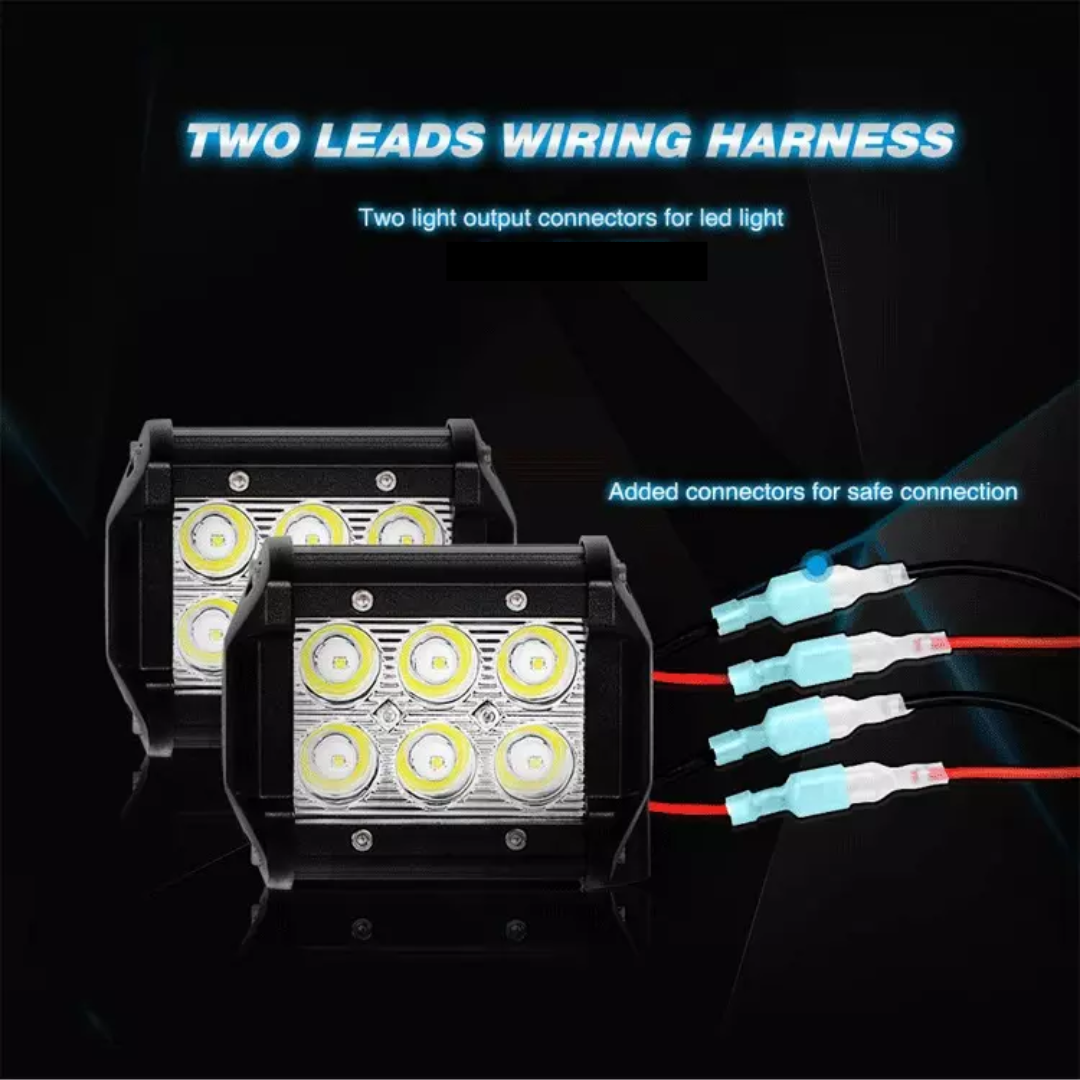 Spotlight/LED Bar Wiring Harness & Remote - 12v