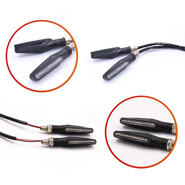 Universal LED Flowing Motorcycle Indicators (Set)