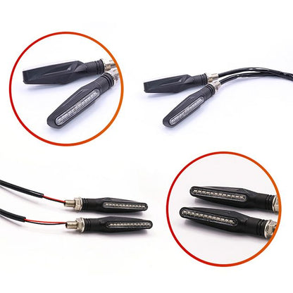 Universal LED Flowing Motorcycle Indicators (Set)