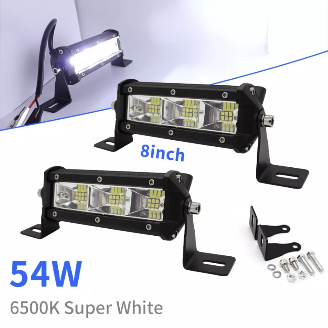 LED 8-Inch Bar Light Set (54W)