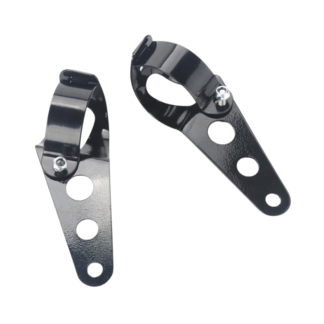 LED Round Headlight & Bracket Set: 6.5"