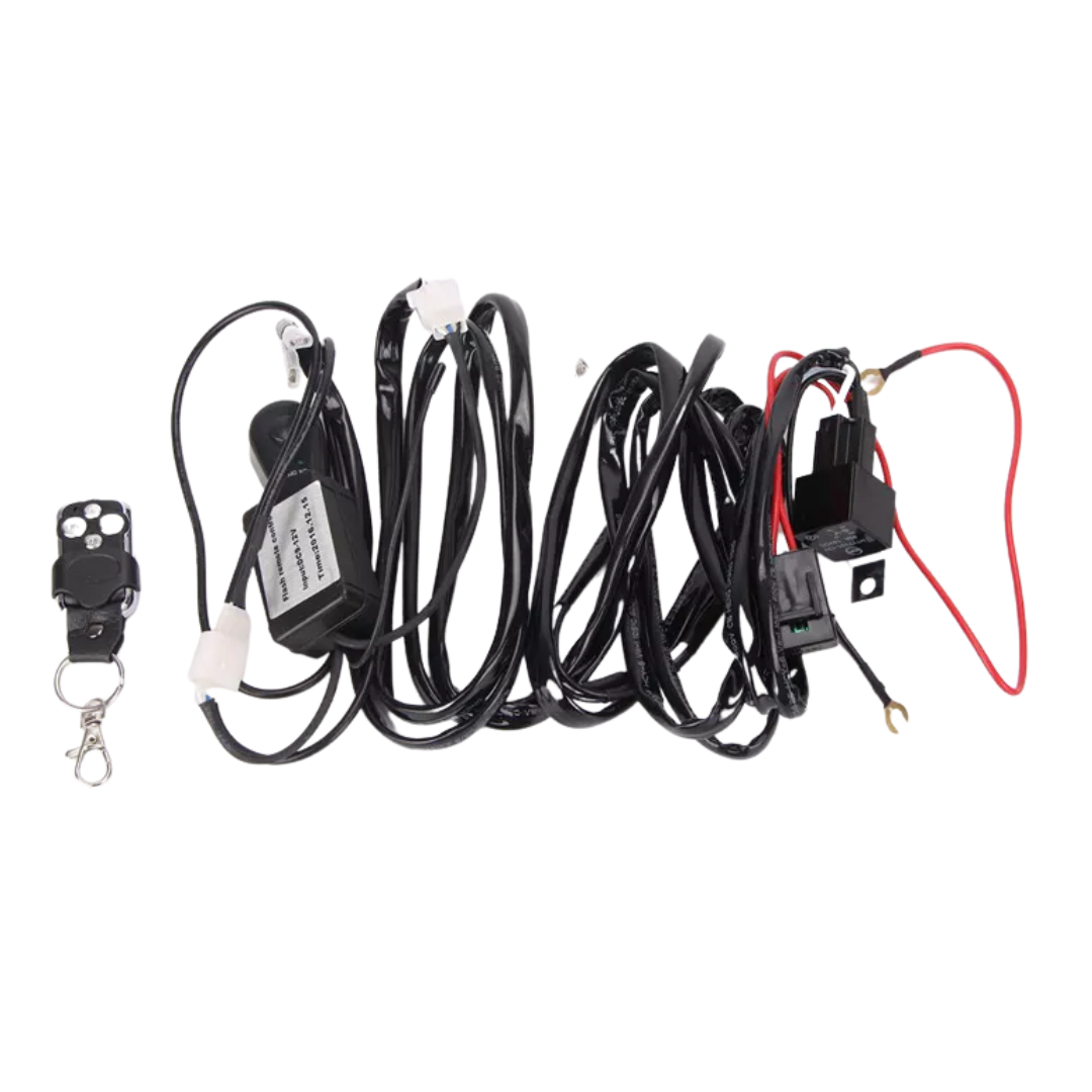 Spotlight/LED Bar Wiring Harness & Remote - 12v