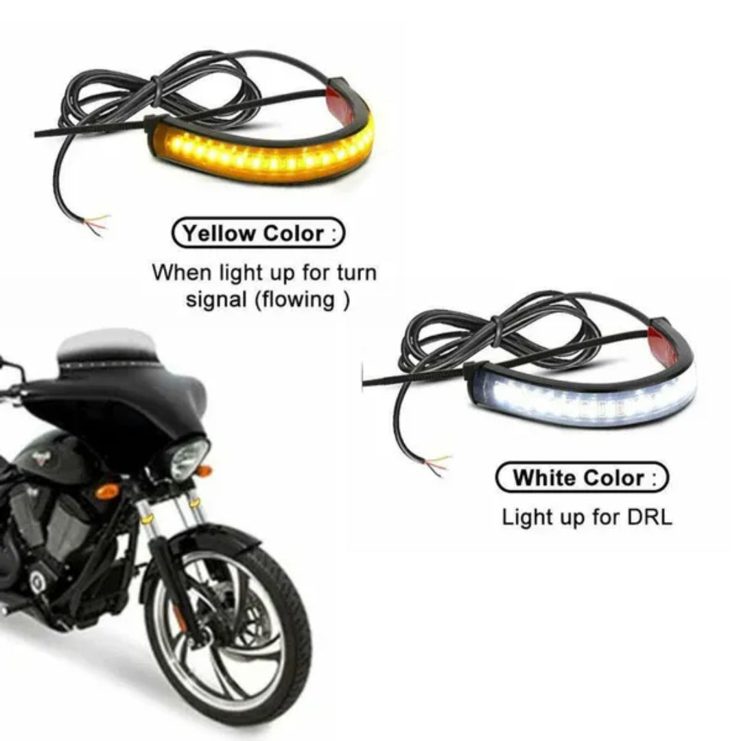 MC LED Fork Indicator Light Strips & Running Light (Set)